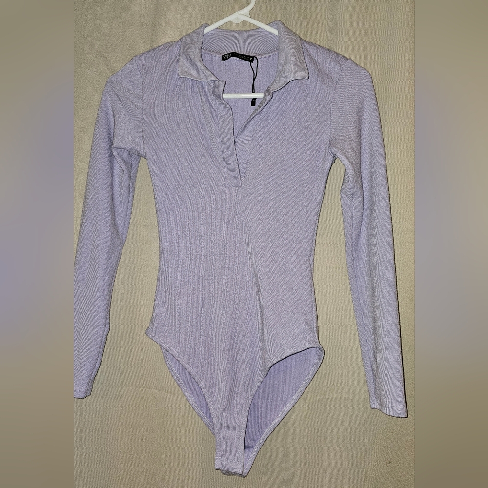 Zara Lavender Long Sleeve Bodysuit